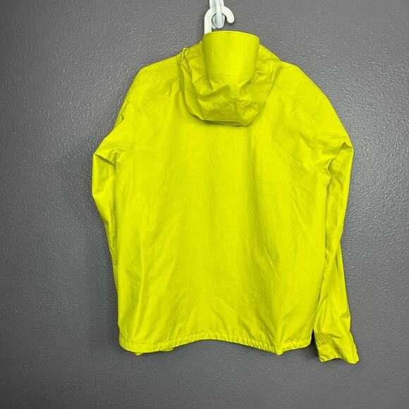 Marmot Gore-tex Active Shell WaterProof Jacket Womens Medium Neon Yellow Green - Picture 2 of 9